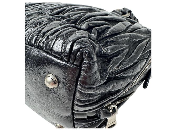 Borsa Miu Miu Matelassé Shine Leather - vista 15