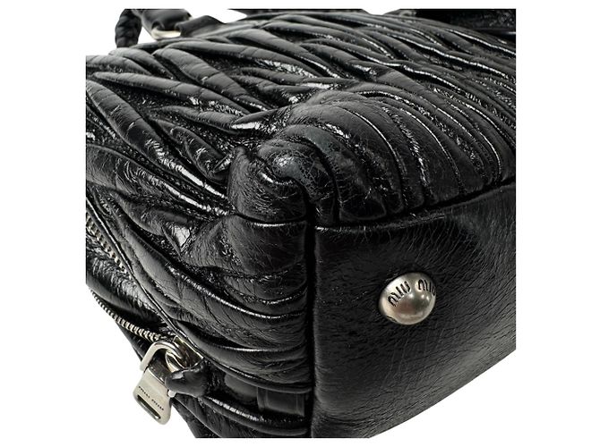 Borsa Miu Miu Matelassé Shine Leather - vista 18