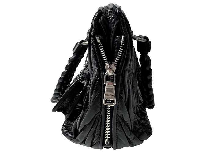 Borsa Miu Miu Matelassé Shine Leather - vista 6
