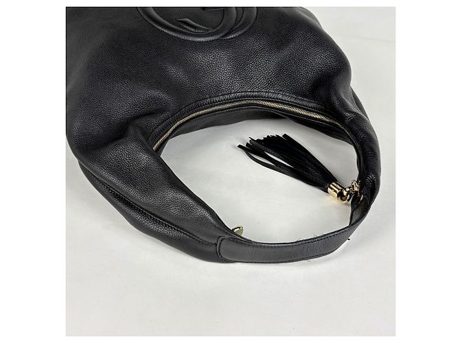 Borsa a tracolla in pelle con frange Gucci Soho - vista 7