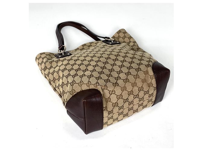 Borsa Tote Gucci GG Canvas Brown - vista 2