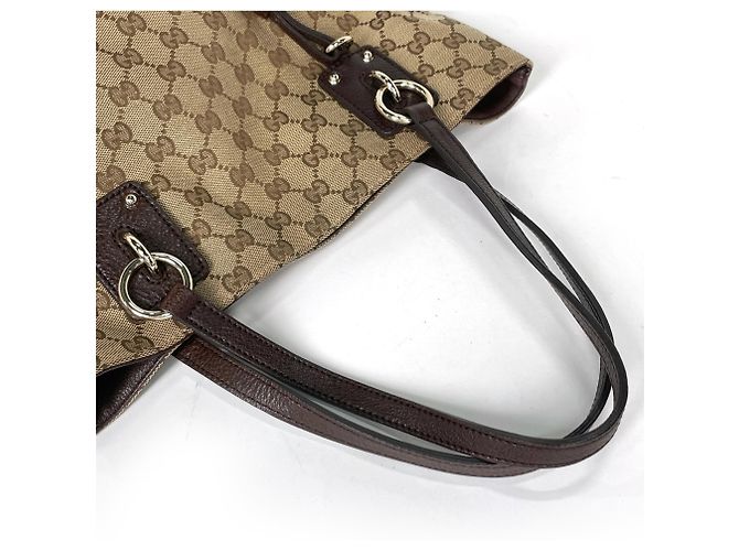Borsa Tote Gucci GG Canvas Brown - vista 5