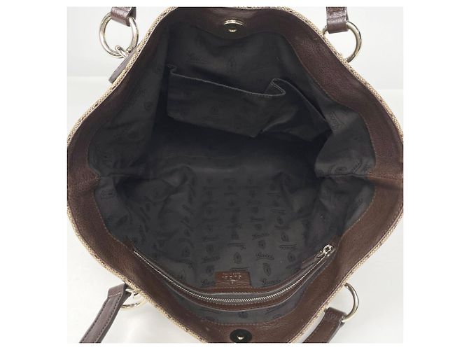 Borsa Tote Gucci GG Canvas Brown - vista 6