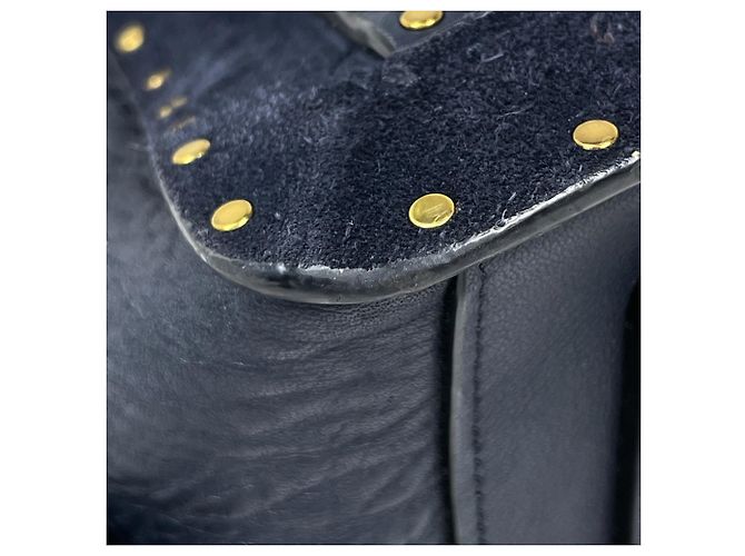 Borsa a mano Coach in pelle blu navy - vista 3