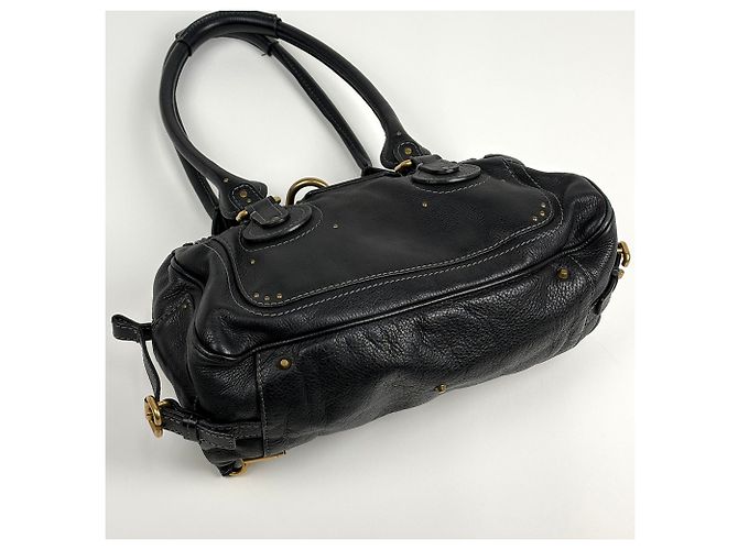 Borsa a mano Chloé Paddington in pelle nera - vista 2