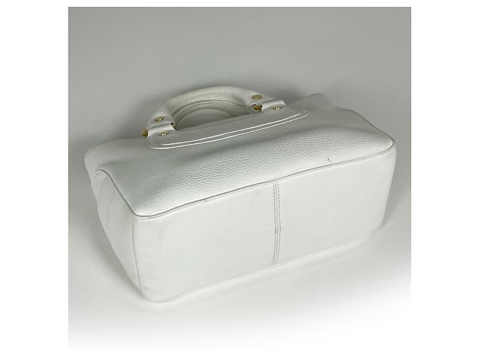 Céline Borsa Celine Boogie Bag in pelle bianca - vista 2