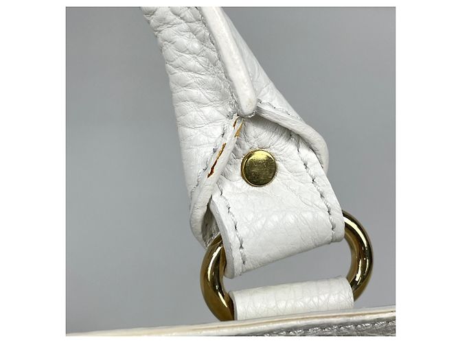Céline Borsa Celine Boogie Bag in pelle bianca - vista 5