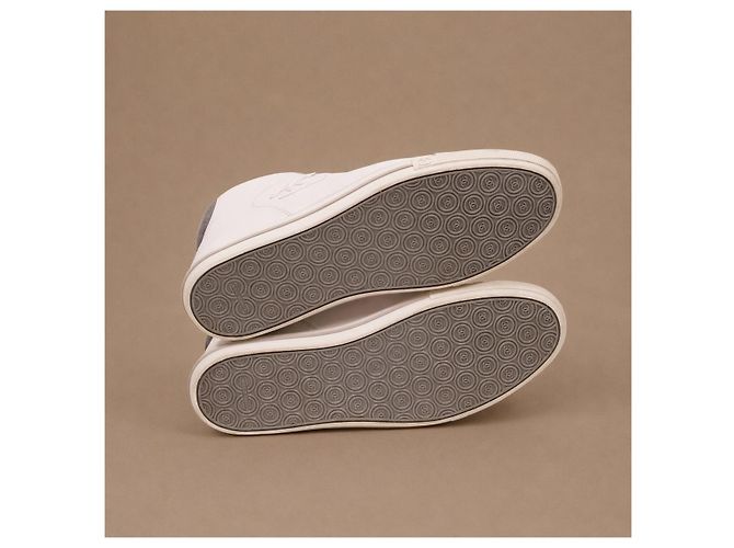 Chanel Sneakers mid-top in pelle bianca - vista 5