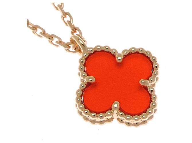 Collana Van Cleef & Arpels in oro rosa 18K e corniola - vista 3