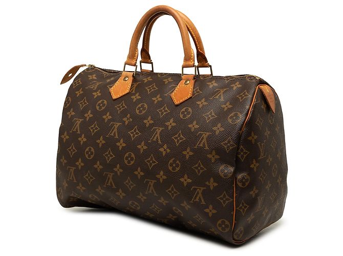 Louis Vuitton Brown Monogram Speedy 35 - vista 2