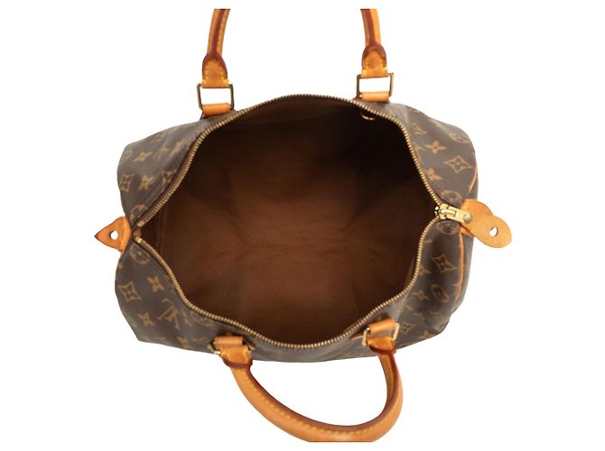 Louis Vuitton Brown Monogram Speedy 35 - vista 4