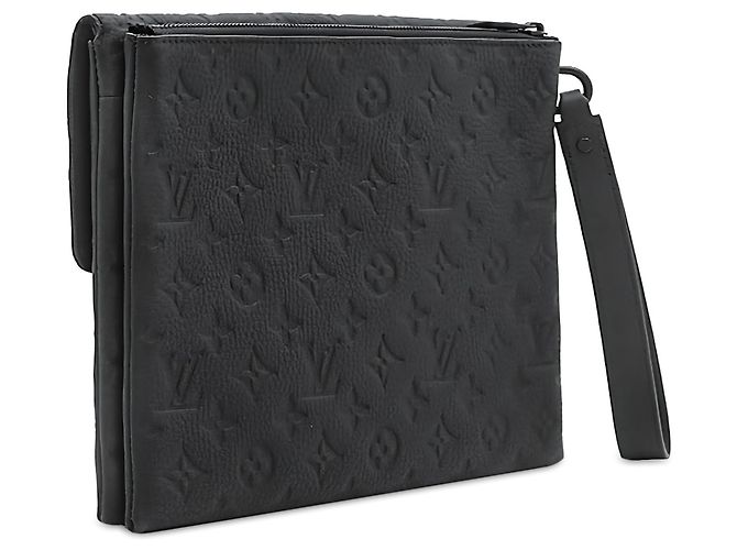 Louis Vuitton Black Monogram Shadow S Lock Pochette - vista 2