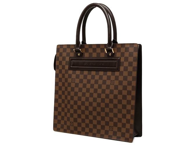 Louis Vuitton Brown Damier Ebene Venice Sac Plat GM - vista 2