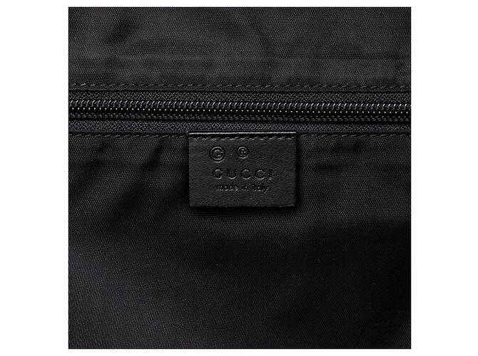 Gucci Black Techno Canvas Web Backpack - view 5
