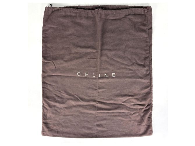 Céline Borsa a tracolla Celine in camoscio grigio - vista 9