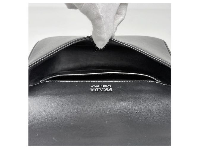 Borsa a tracolla Prada in pelle Saffiano - vista 10