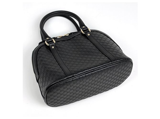 Borsa Gucci Microguccissima 2WAY Shima Leather Black - vista 2