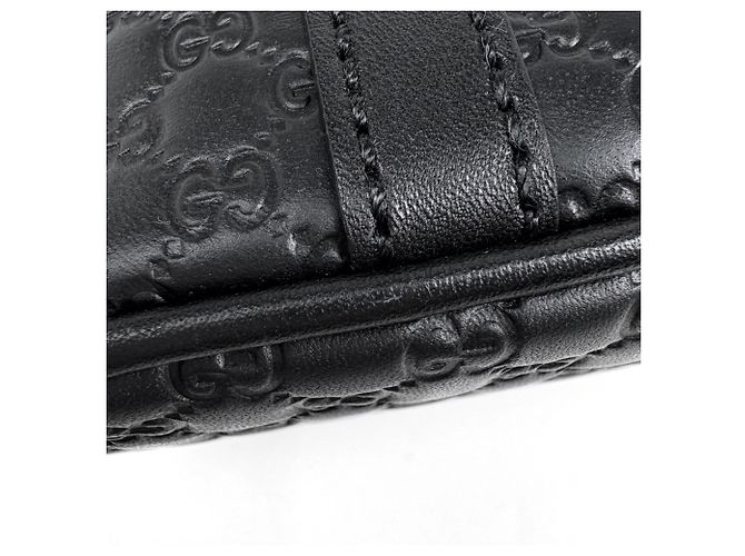 Borsa Gucci Microguccissima 2WAY Shima Leather Black - vista 3