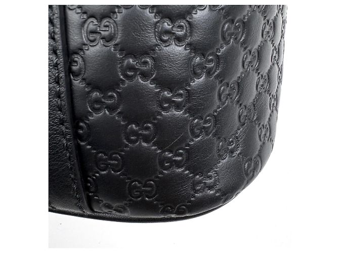 Borsa Gucci Microguccissima 2WAY Shima Leather Black - vista 4
