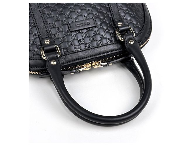 Borsa Gucci Microguccissima 2WAY Shima Leather Black - vista 6