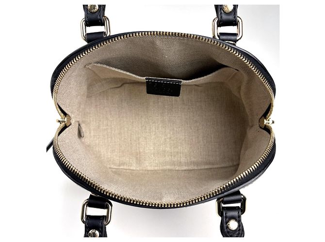 Borsa Gucci Microguccissima 2WAY Shima Leather Black - vista 8