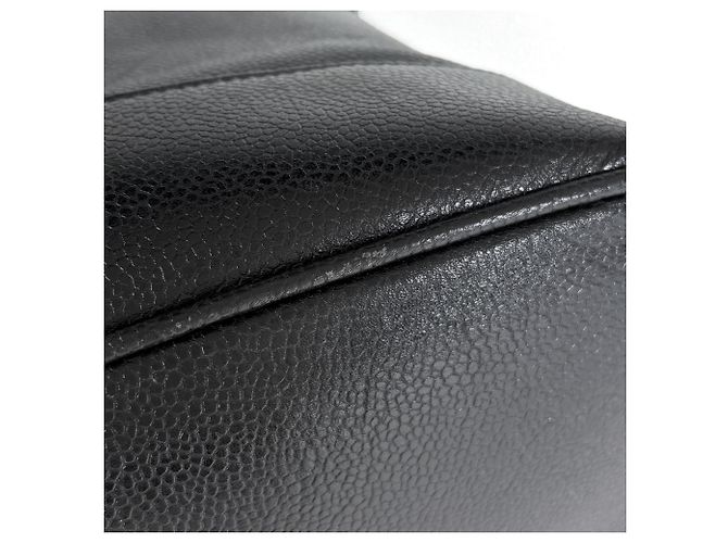 Saco Tote Chanel em couro de bezerro grão preto - vista 4