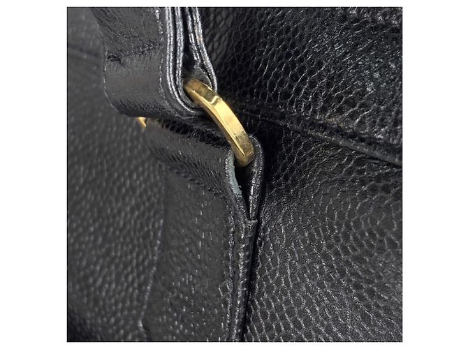 Saco Tote Chanel em couro de bezerro grão preto - vista 5