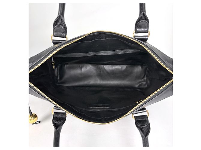 Saco Tote Chanel em couro de bezerro grão preto - vista 9