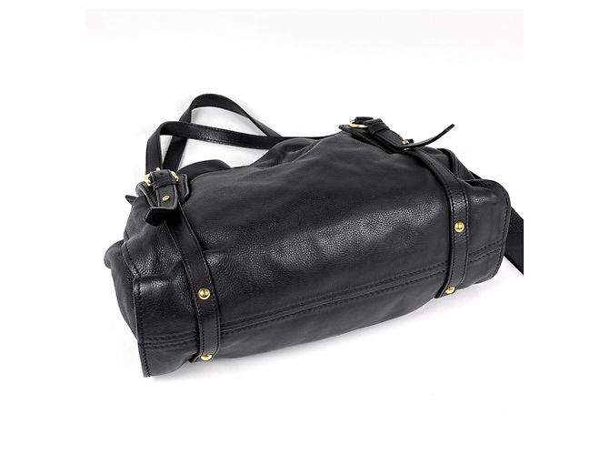 Borsa a mano Miu Miu in pelle nera - vista 2