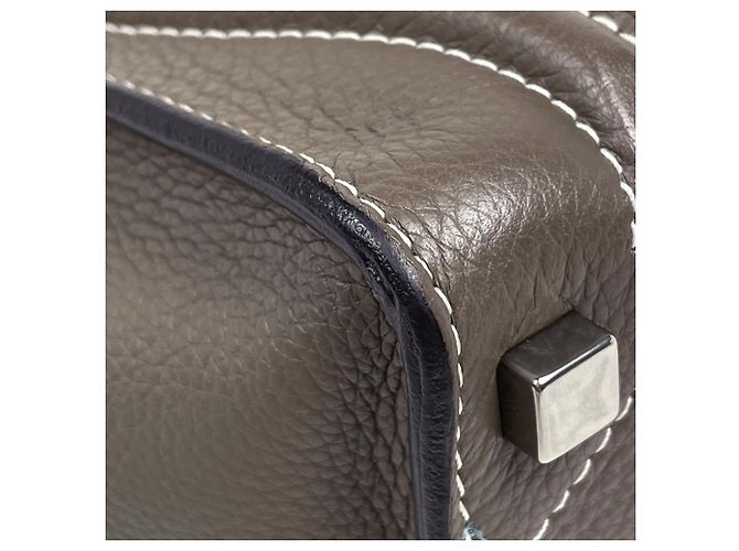 Céline Borsa a mano Celine Luggage Micro Shopper in pelle - vista 3