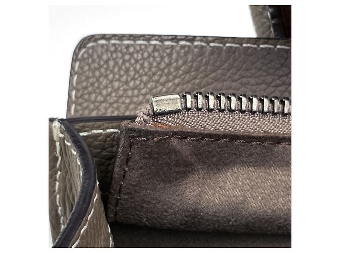 Céline Borsa a mano Celine Luggage Micro Shopper in pelle - vista 7