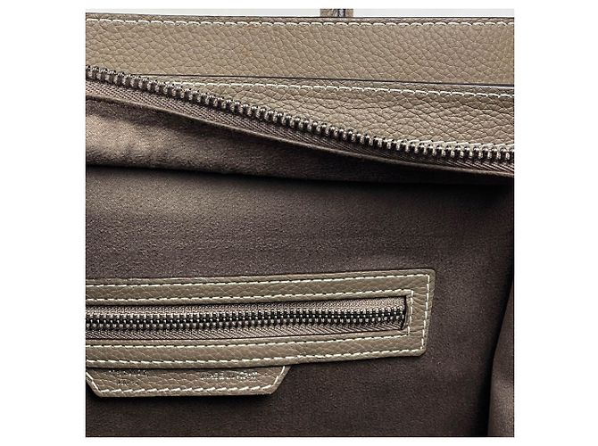 Céline Borsa a mano Celine Luggage Micro Shopper in pelle - vista 8