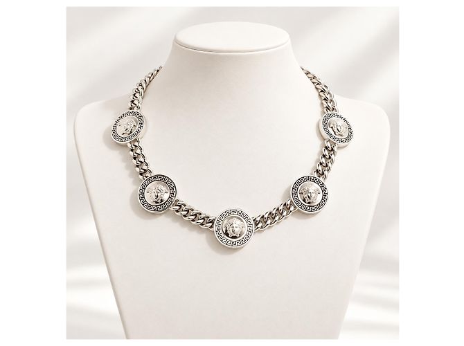 Collana Versace Medusa in Argento - vista 4