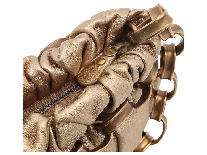 Borsa Salvatore Ferragamo Oro Metallizzato - vista 7