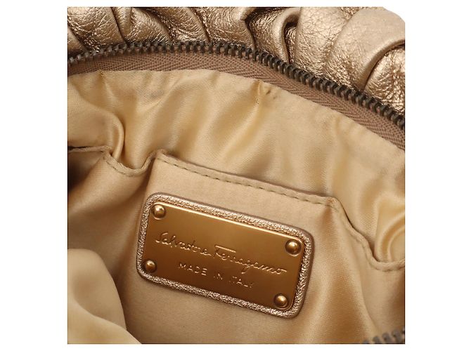 Borsa Salvatore Ferragamo Oro Metallizzato - vista 9
