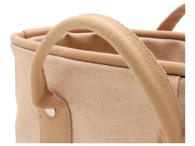 Hermès Borsa Hermes Beige Toile H Laundry Bag - vista 5