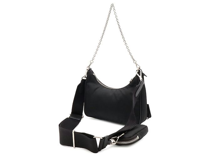 Borsa a spalla triangolare PRADA Re-Nylon - vista 3
