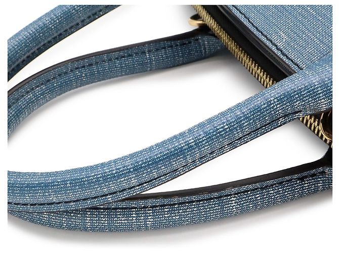 Borsa a mano Louis Vuitton Steamer MM in blu - vista 5