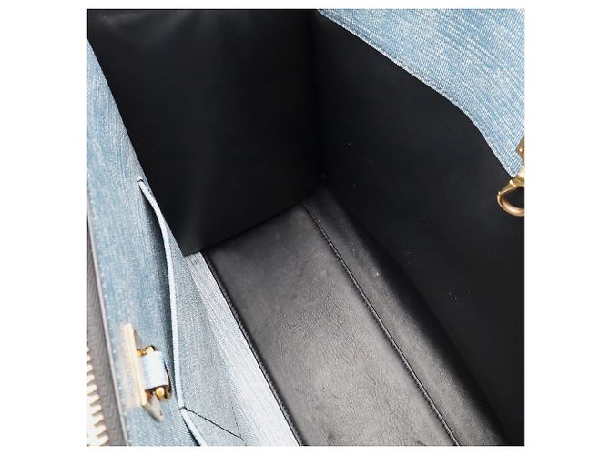 Borsa a mano Louis Vuitton Steamer MM in blu - vista 9