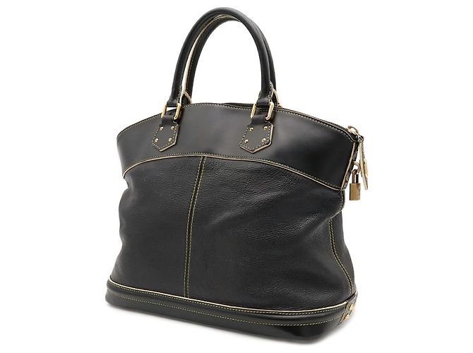 Borsa Tote Louis Vuitton Suhali Lockit MM - vista 3