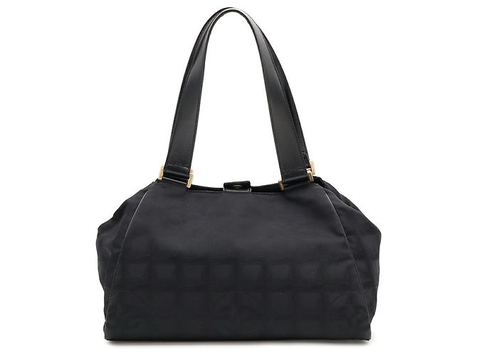 Borsa Tote CHANEL Travel Line in nylon nero - vista 2