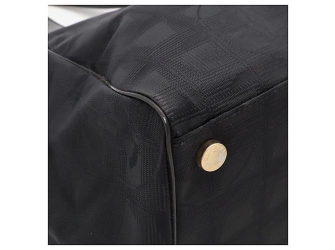 Borsa Tote CHANEL Travel Line in nylon nero - vista 4