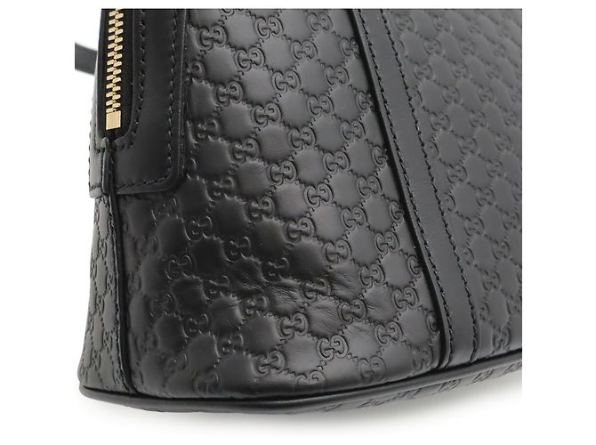 Borsa a mano Gucci Microguccissima in pelle nera - vista 10