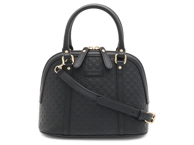 Borsa a mano Gucci Microguccissima in pelle nera - vista 2