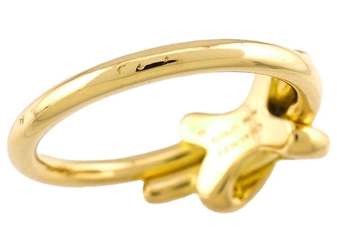 Anello Chaumet Jeux de Liens in oro giallo 18K con diamanti - vista 5