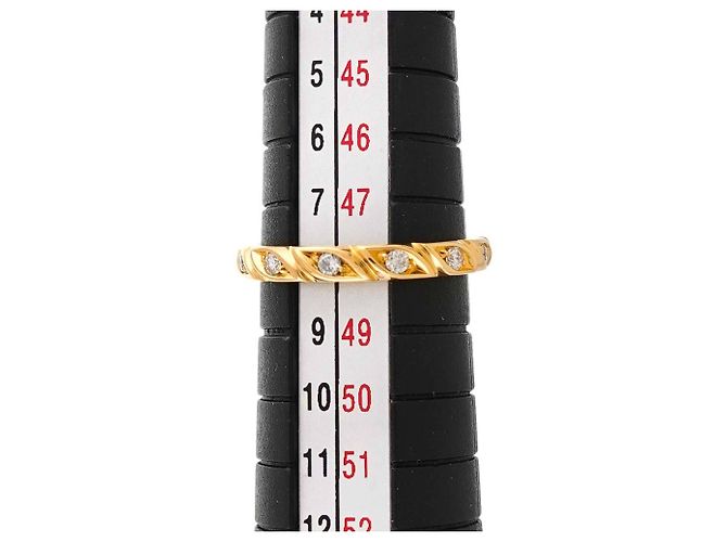 Anello Chaumet Torsade in oro giallo 18K e diamanti - vista 6