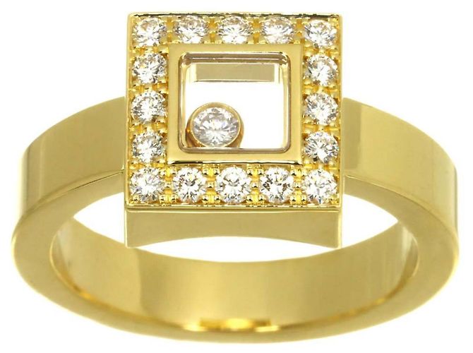 Chopard Happy Diamonds Square 1 Ring in Gelbgold - Ansicht 2