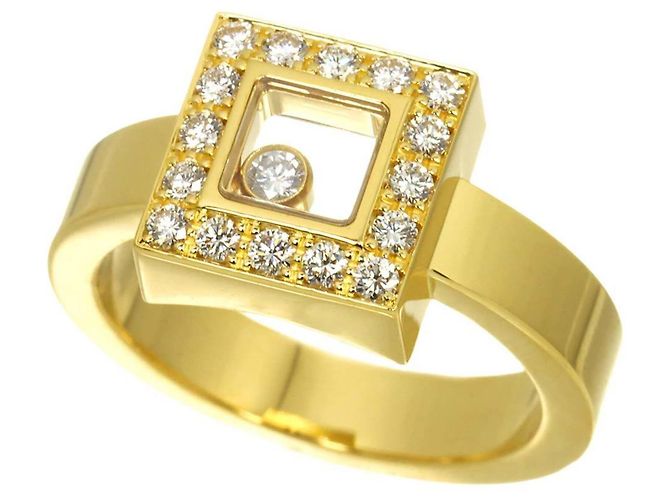 Chopard Happy Diamonds Square 1 Ring in Gelbgold - Ansicht 4
