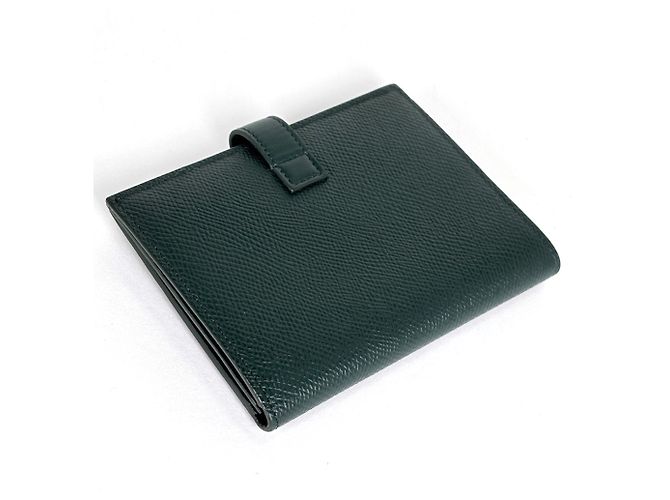 Céline Cartera bi-fold Celine en piel verde - vista 2