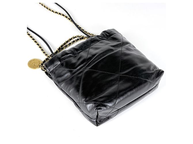 Borsa Chanel CHANEL 22 Mini 2WAY in pelle nera AS3980 da donna - vista 2